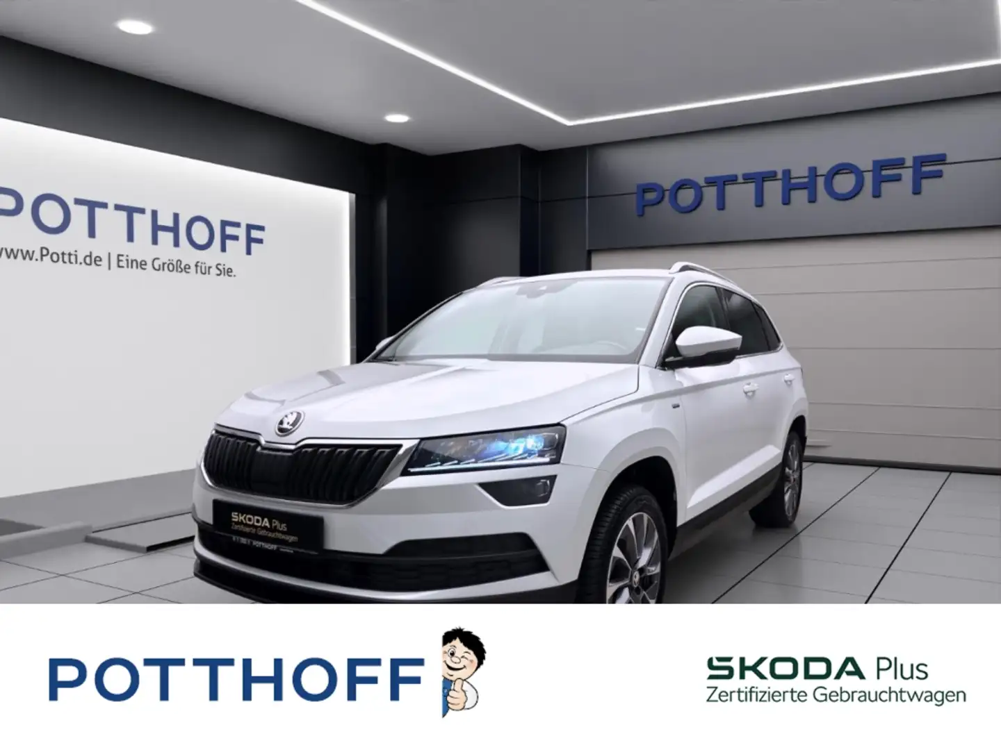 Skoda Karoq 2.0 TDI DSG 4x4 DRIVE 125 NAVI KAMERA ACC PDC White - 1