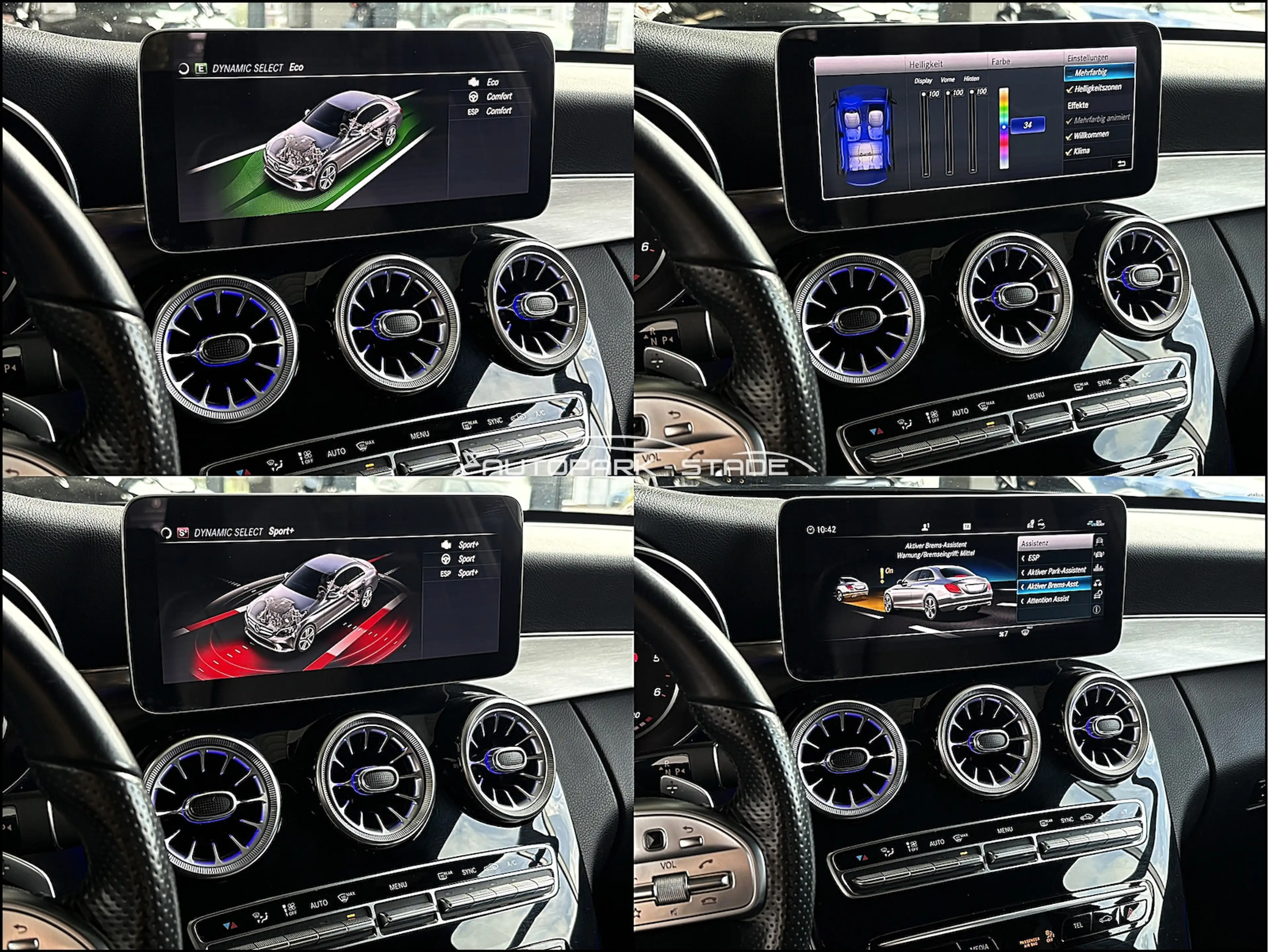 Mercedes-Benz C 220 d AMG C43 Umbau LED Comand Ambient Leder — photo 14