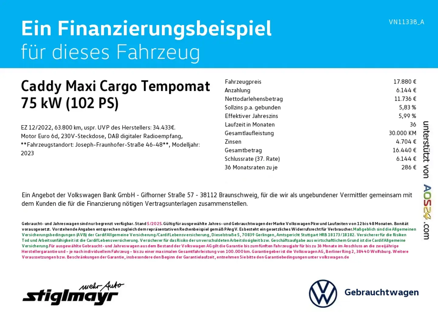 Volkswagen Caddy Cargo Tempomat Parkpilot Flügeltüren Weiß - 2