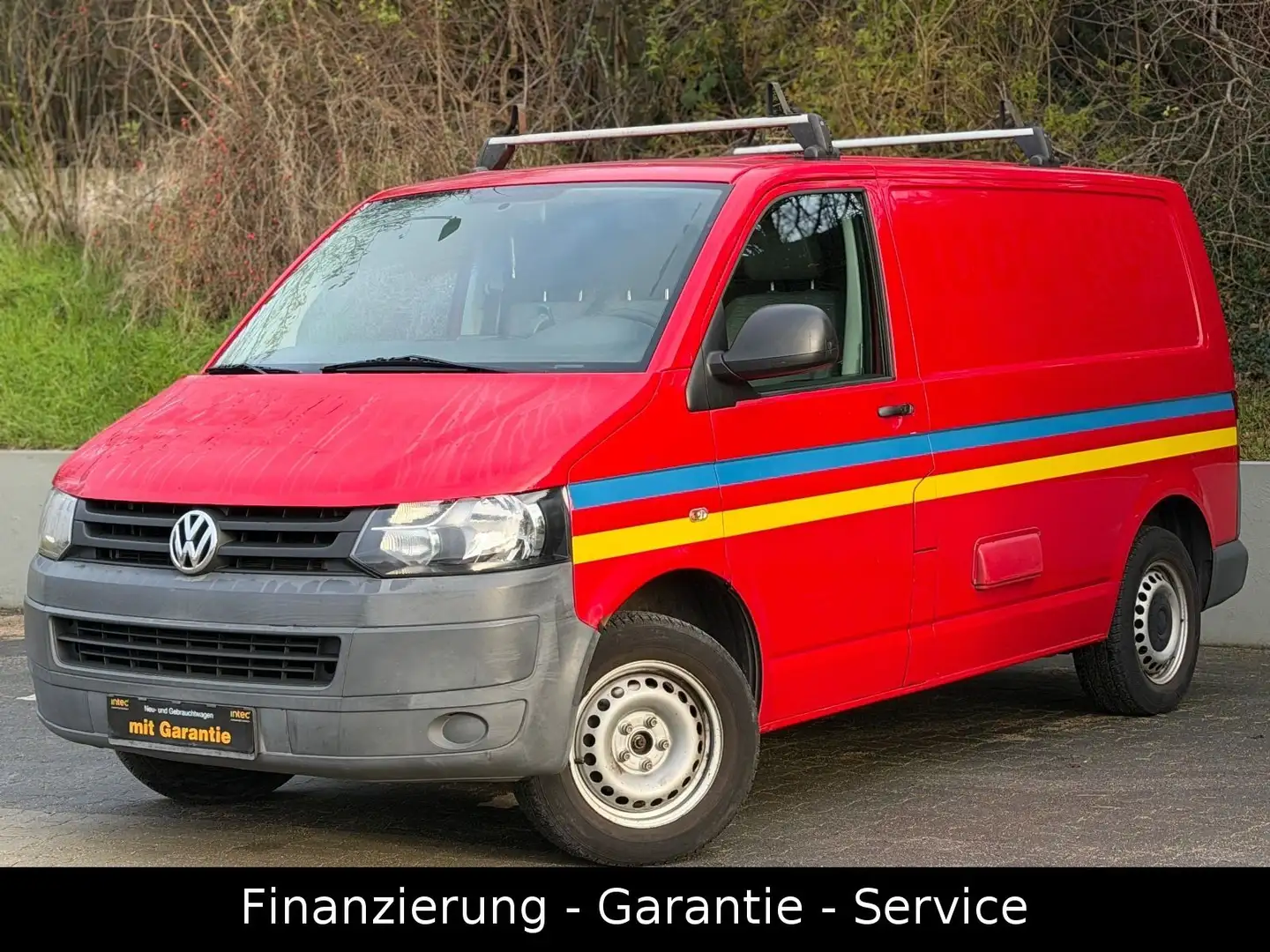 Volkswagen T5 Transporter T5 2.0 TDI Transporter/TÜV NEU/AHK/1HAND/SORTIMO Rot - 1