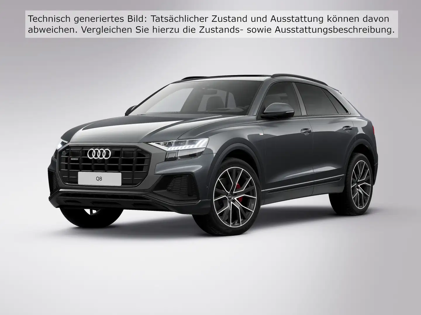 Audi Q8 50 TDI qu.tiptr. AHK NACHTS PANO HUD STDHZG Grau - 2