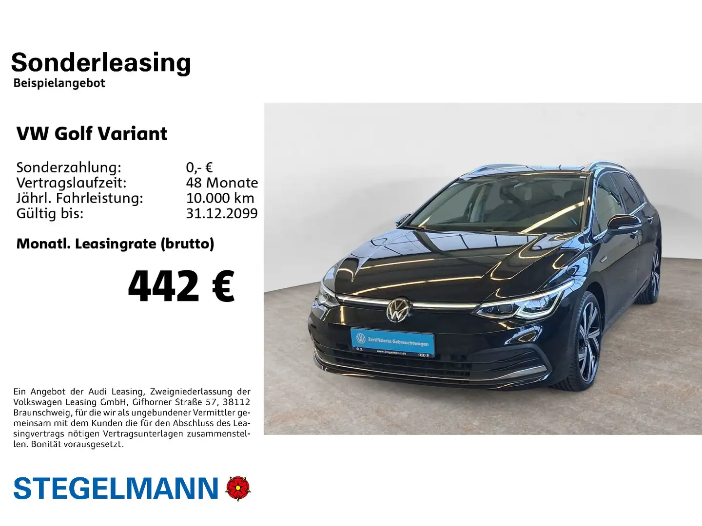 Volkswagen Golf Variant Golf VIII Variant 2.0 TSI DSG Style *AHK*Standhz Noir - 2