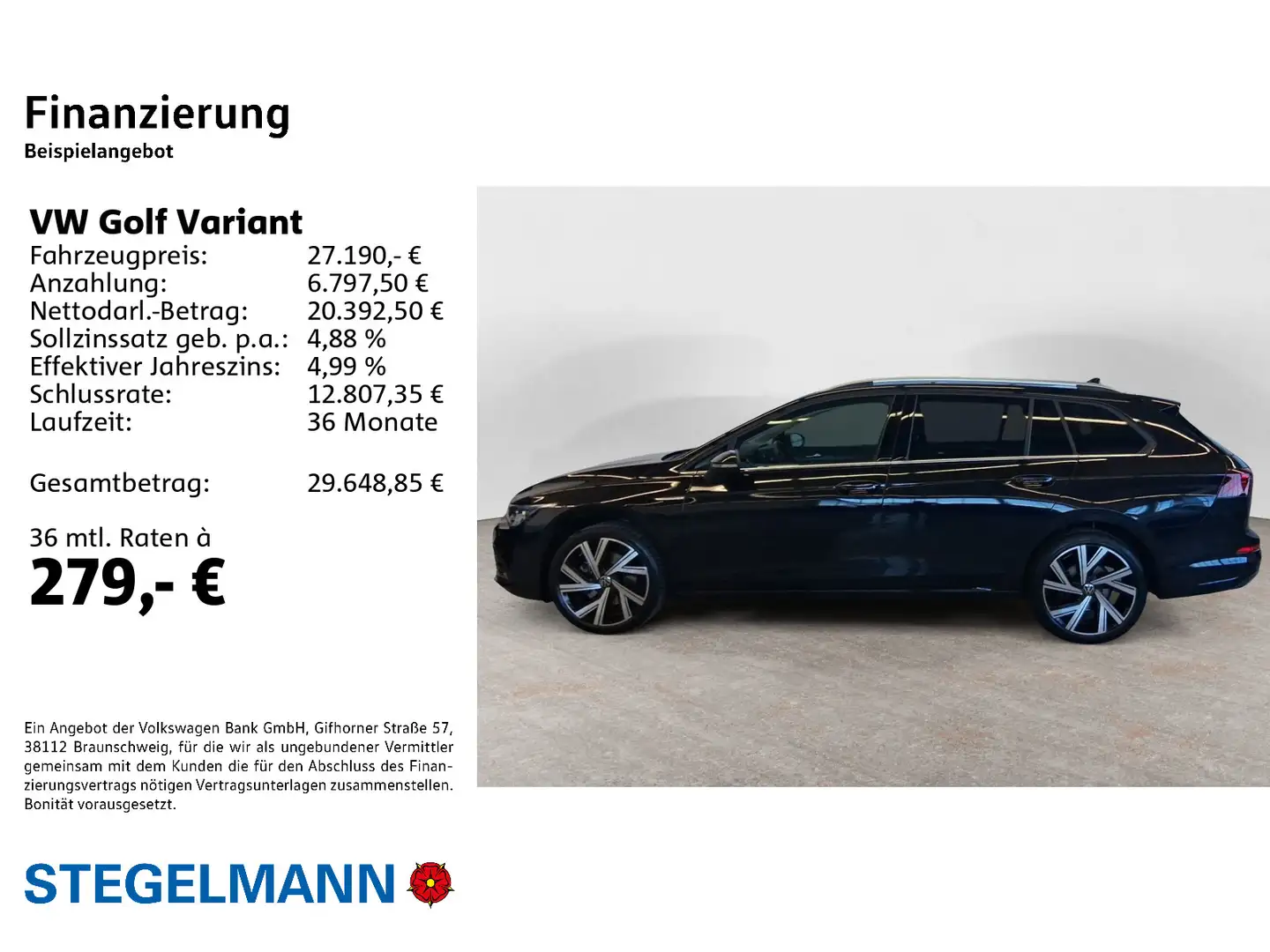 Volkswagen Golf Variant Golf VIII Variant 2.0 TSI DSG Style *AHK*Standhz Noir - 2