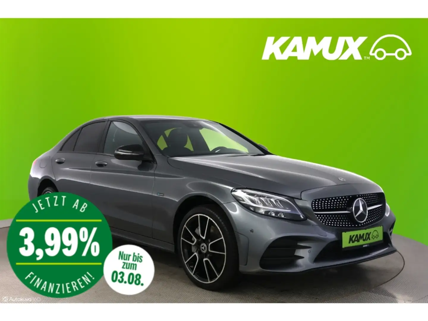 Mercedes-Benz C 300 e Limo 9G-tronic AMG Line+LED+NAVI+CARPLAY Gris - 1