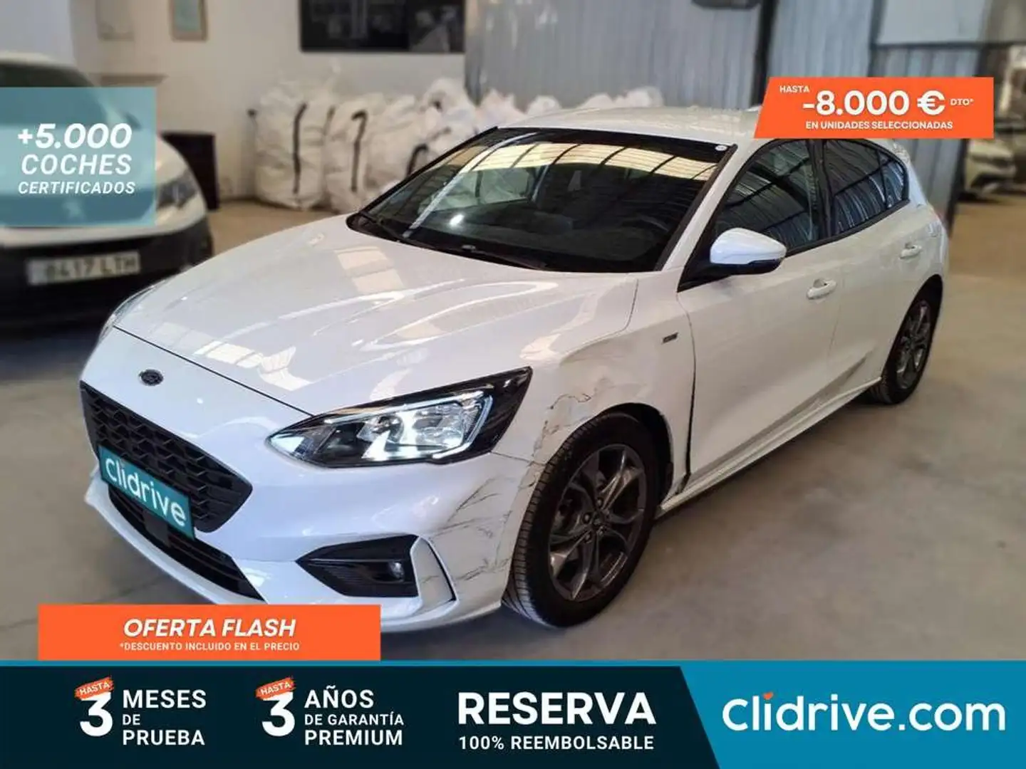 Ford Focus 1.0 Ecoboost MHEV 92kW STLine Blanco - 1