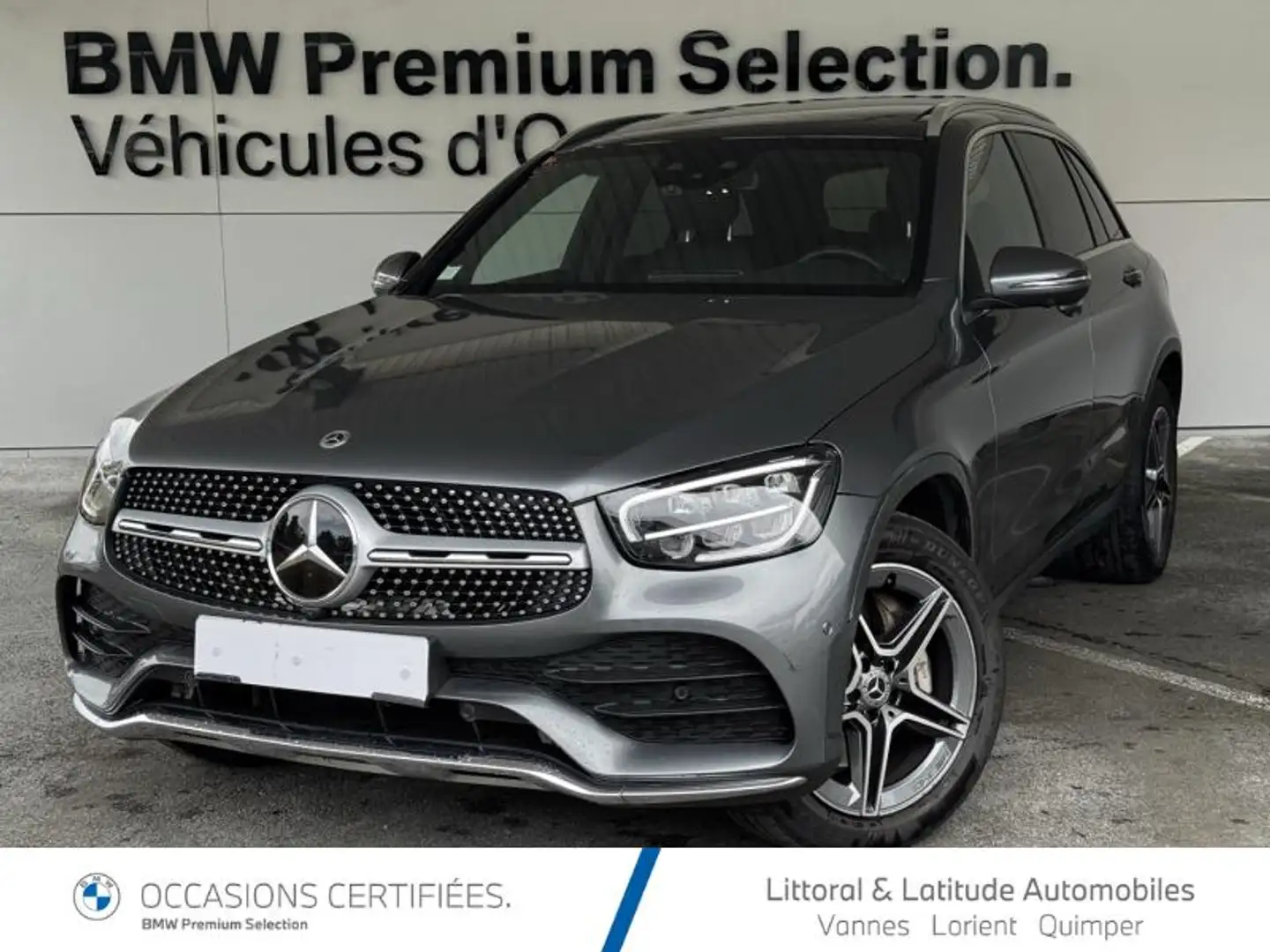 Mercedes-Benz GLC 220 220 d 194ch AMG Line 4Matic 9G-Tronic Gris - 1
