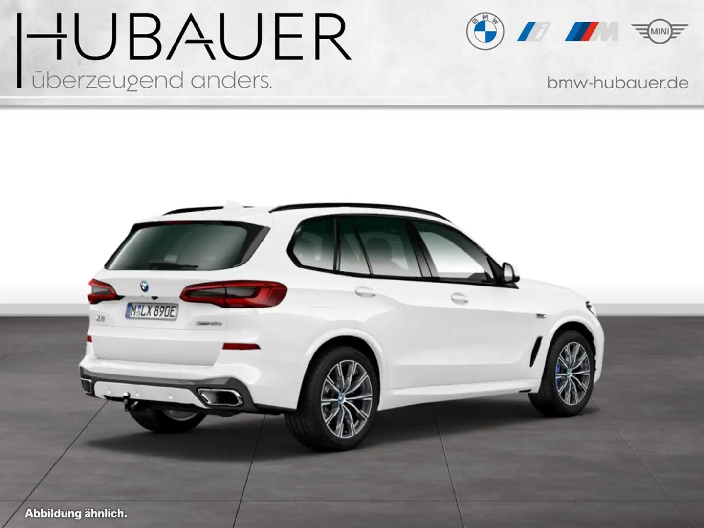 BMW X5 xDrive45e [M Sport, Laser, AHK, HUD, 20" LMR] Weiß - 2