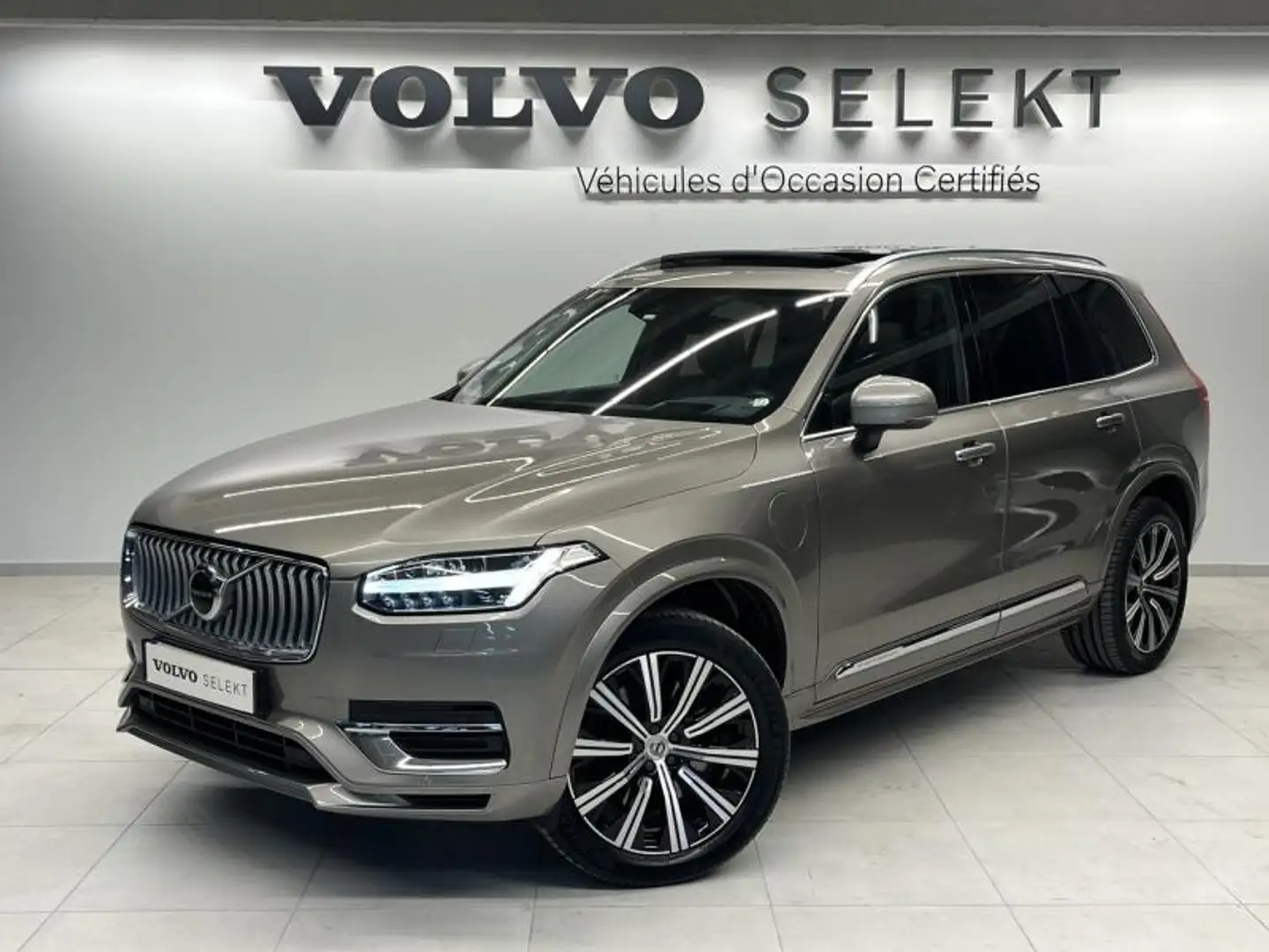 Volvo XC90 T8 Twin Engine 303 + 87ch Inscription Luxe Geartronic 7 places Gris - 1