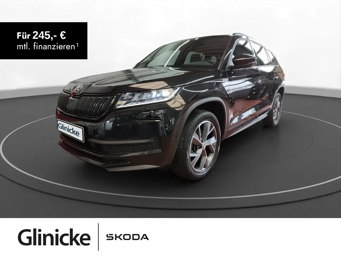 Skoda Kodiaq 2.0 TDI Sportline 4x4 Pano Navi LED RFK 3 Schwarz - 1