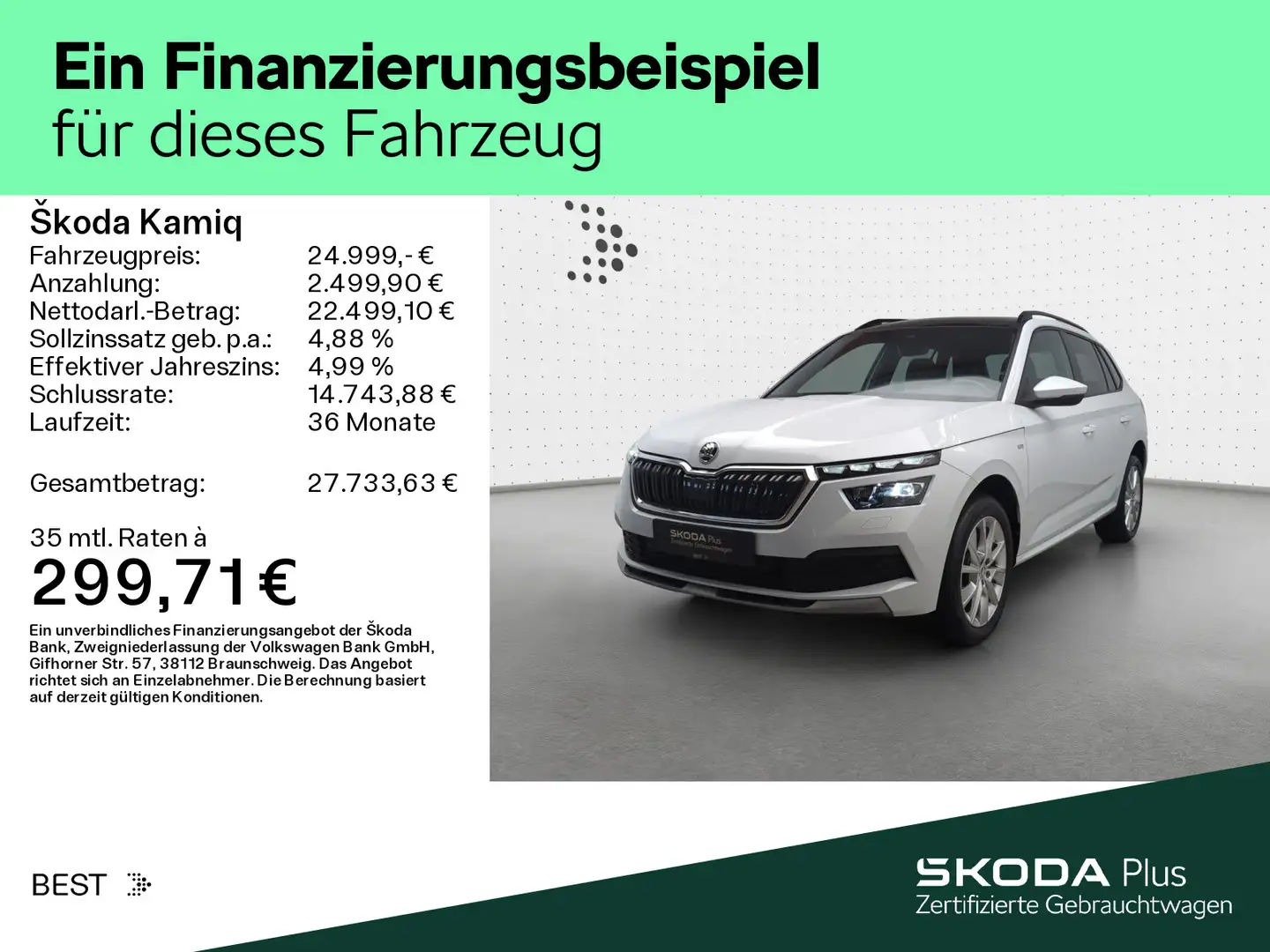 Skoda Kamiq 1.5 TSI DSG TOUR*LED*AHK*PANO*KAMERA*PDC*N Weiß - 2