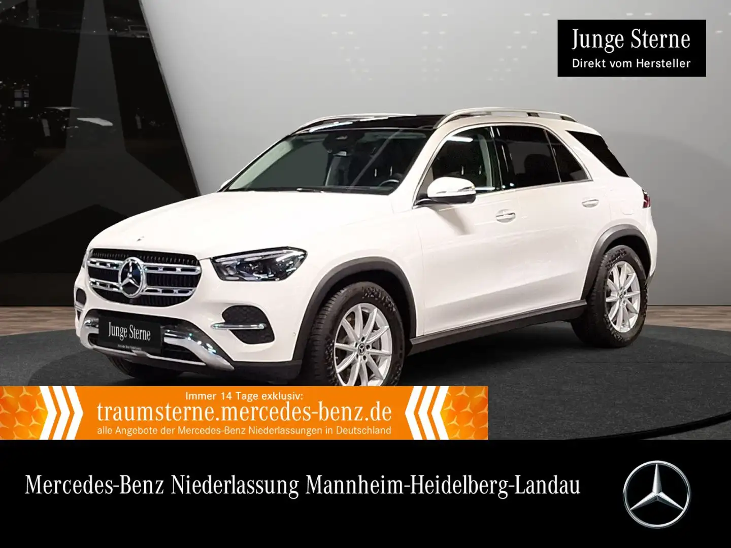 Mercedes-Benz GLE 350 de 4M PANO+360+AHK+MULTIBEAM+19"+HUD+SPUR Weiß - 1