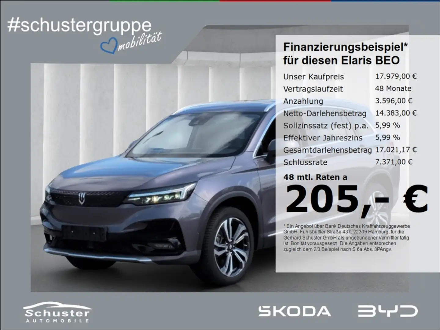 Elaris Beo Skywell ET5*Panodach LED ACC Sitzbelüf Leder Grau - 1