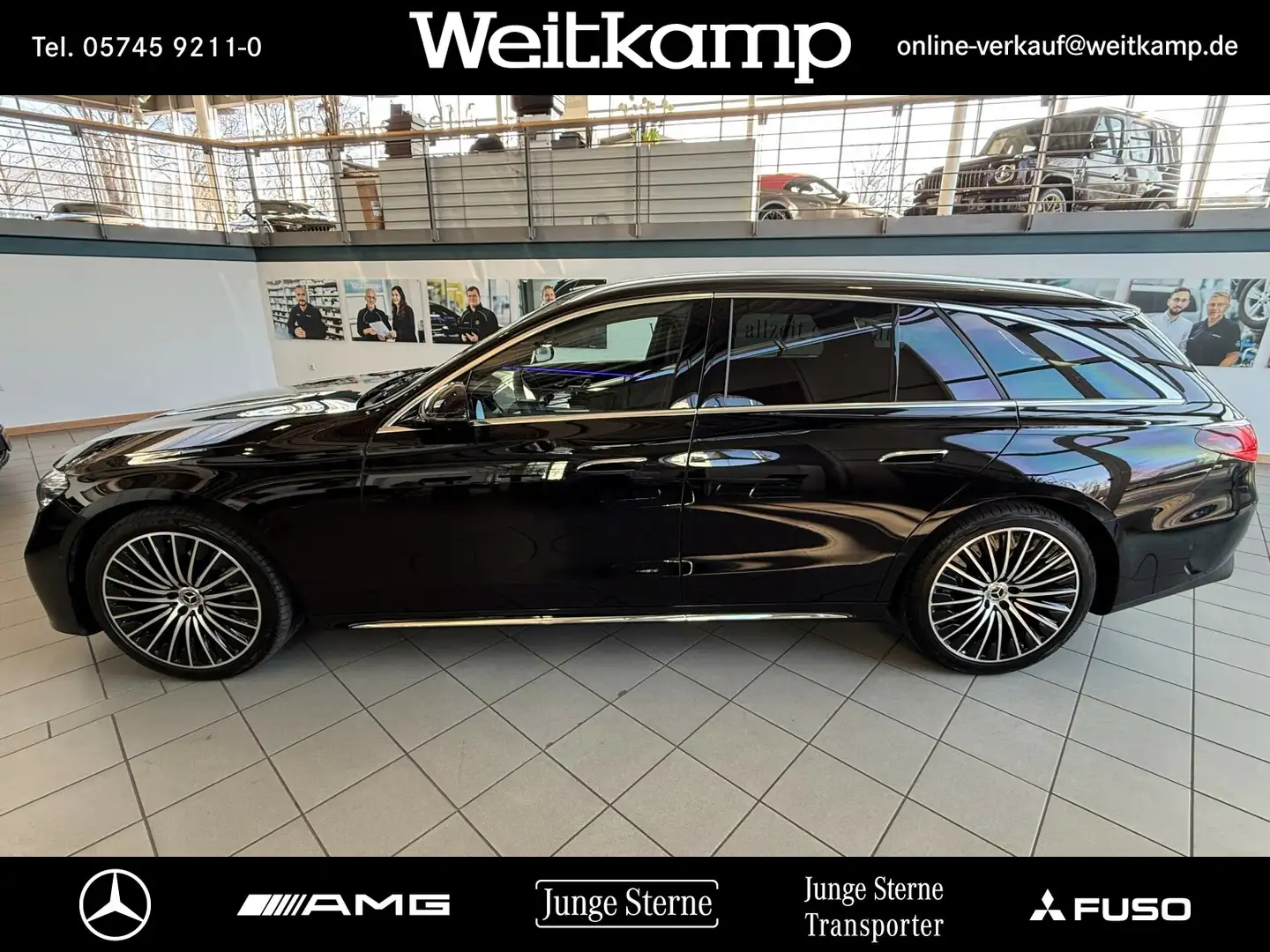 Mercedes-Benz E 450 E 450 d 4M T AMG-Premium+AHK+Distr.+Standheizung Noir - 2