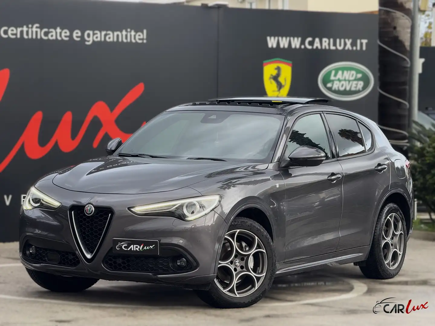 Alfa Romeo Stelvio 2.2 T Diesel Ti Q4 210CV TETTO CAM PELLE Grigio - 1