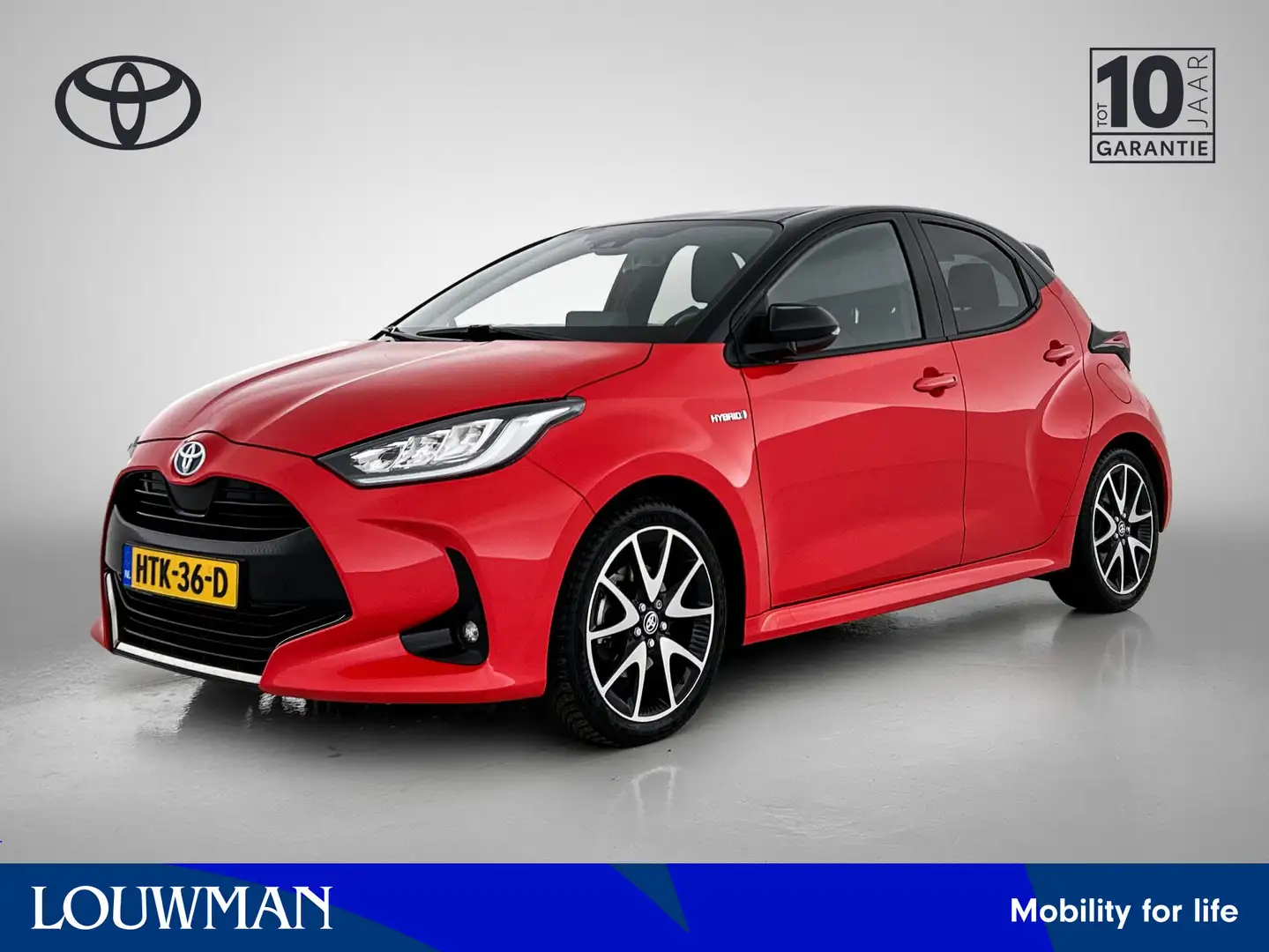 Toyota Yaris 1.5 Hybrid Executive | Trekhaak | Draadloze Telefo Rood - 1