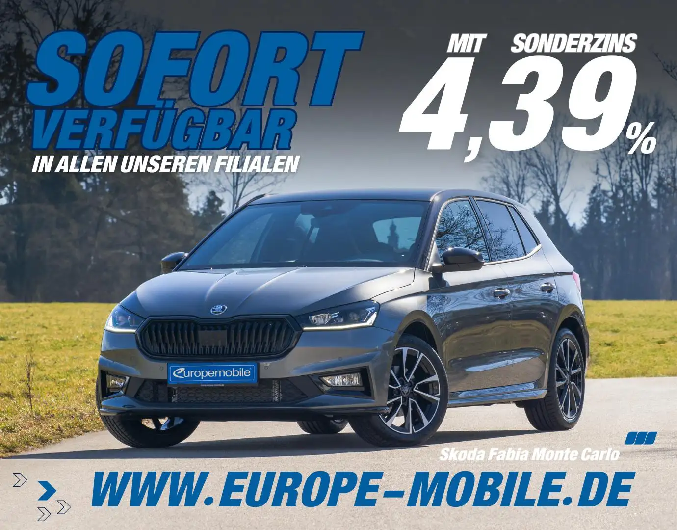 Skoda Fabia MONTE CARLO PLUS 2025 1.0 TSI 85kW DSG (Lager) ... Grau - 1