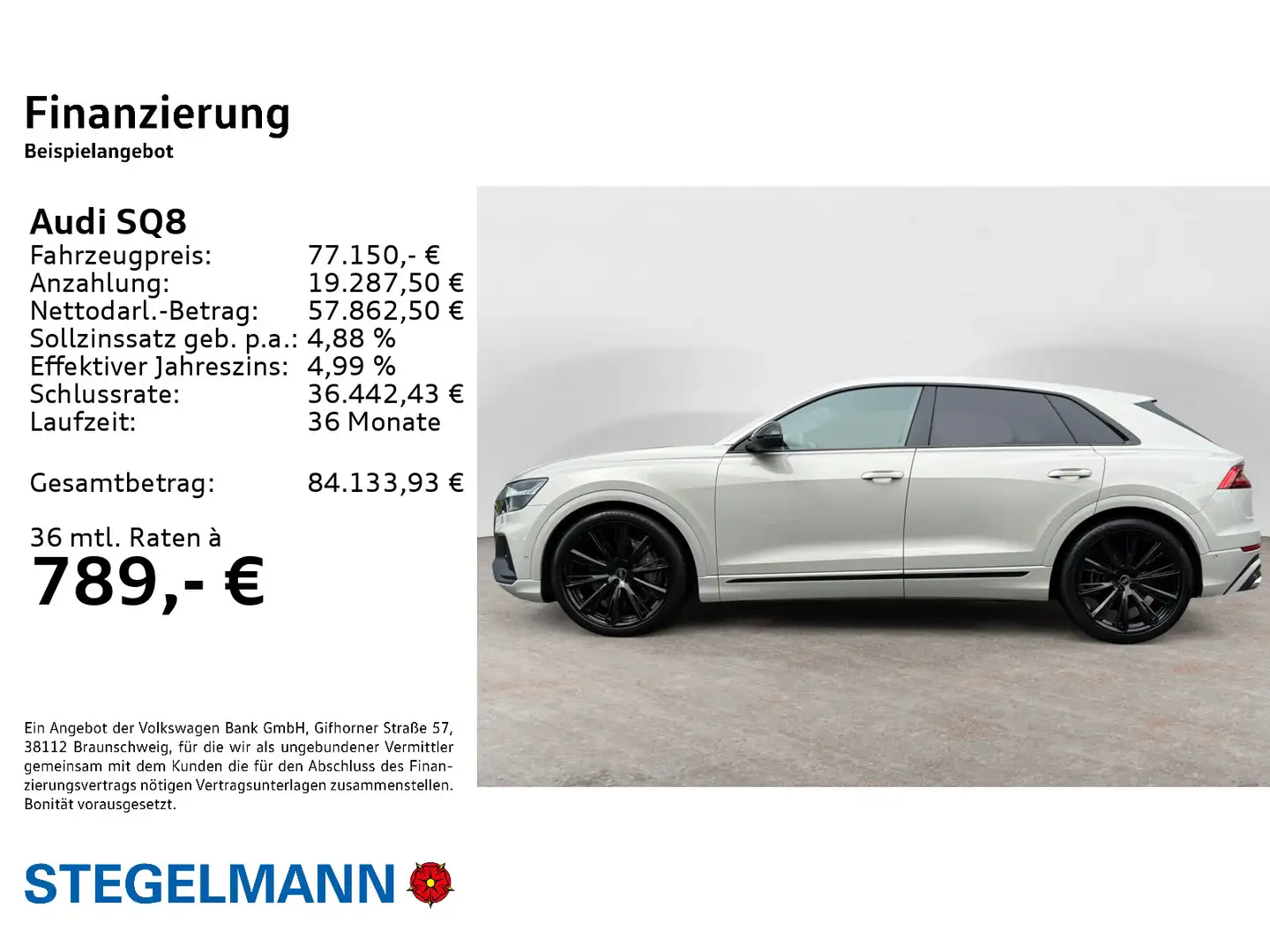 Audi SQ8 4.0 TFSI qu. Tiptr. *AHK*Pano*Keramik*Standh Beige - 2