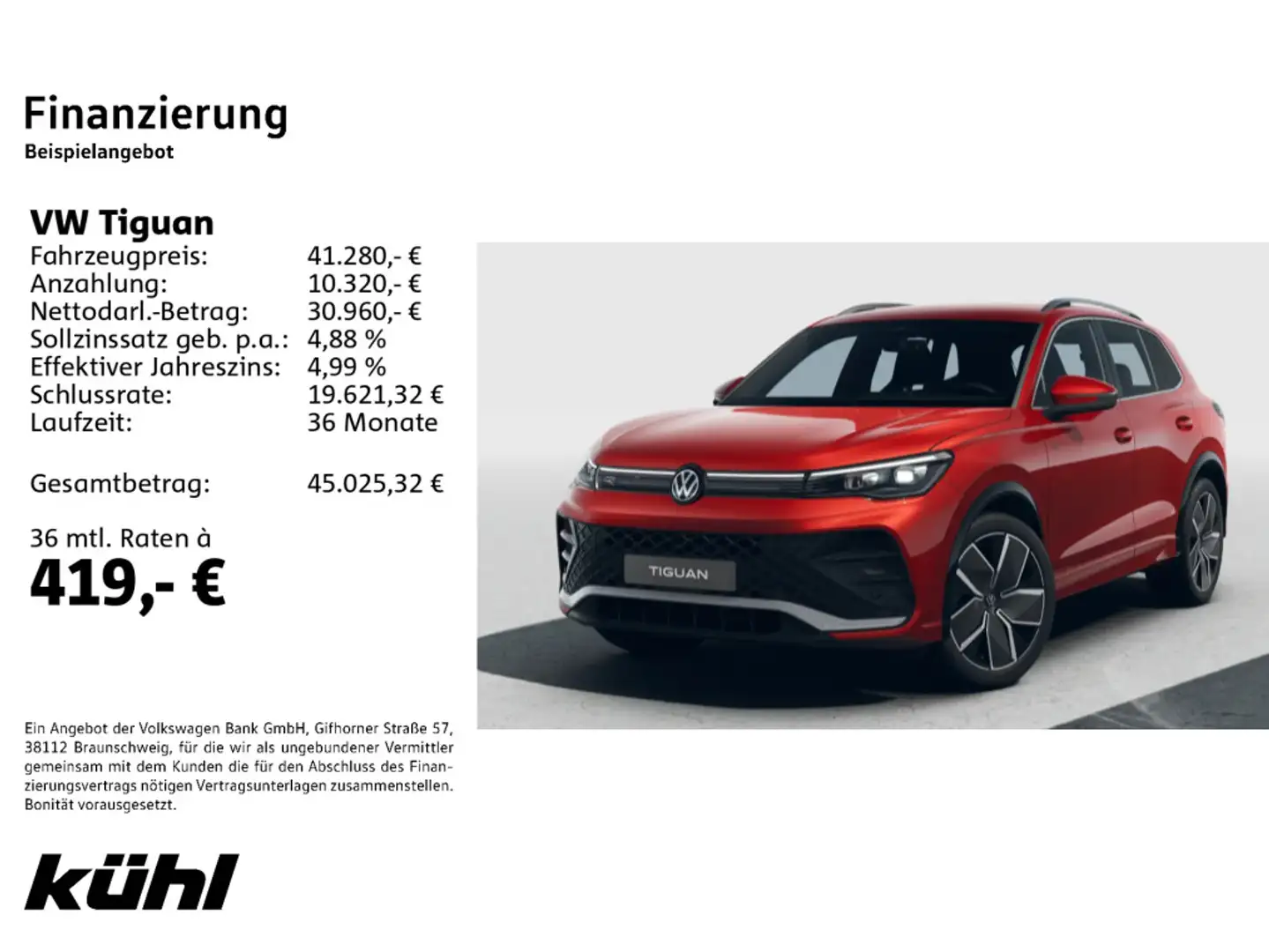 Volkswagen Tiguan 1.5 eTSI DSG R-Line IQ.Light 360° Pano Ha Rouge - 2