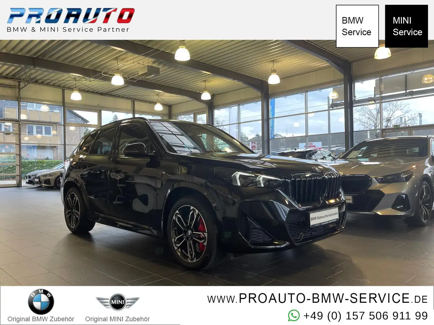 BMW X1 18i sD M Sport Pro AHK/Pano/M-Sitze/360°/HUD/19" Schwarz - 1