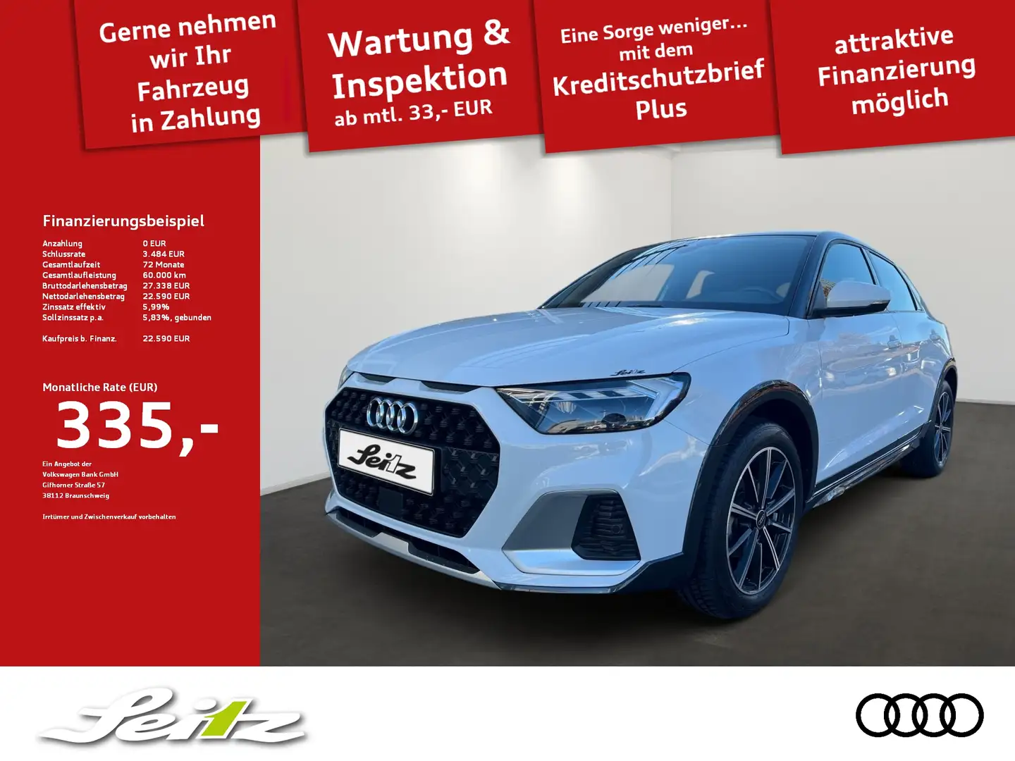 Audi A1 allstreet 30 TFSI *LED*PDC*SITZH* Blanc - 1