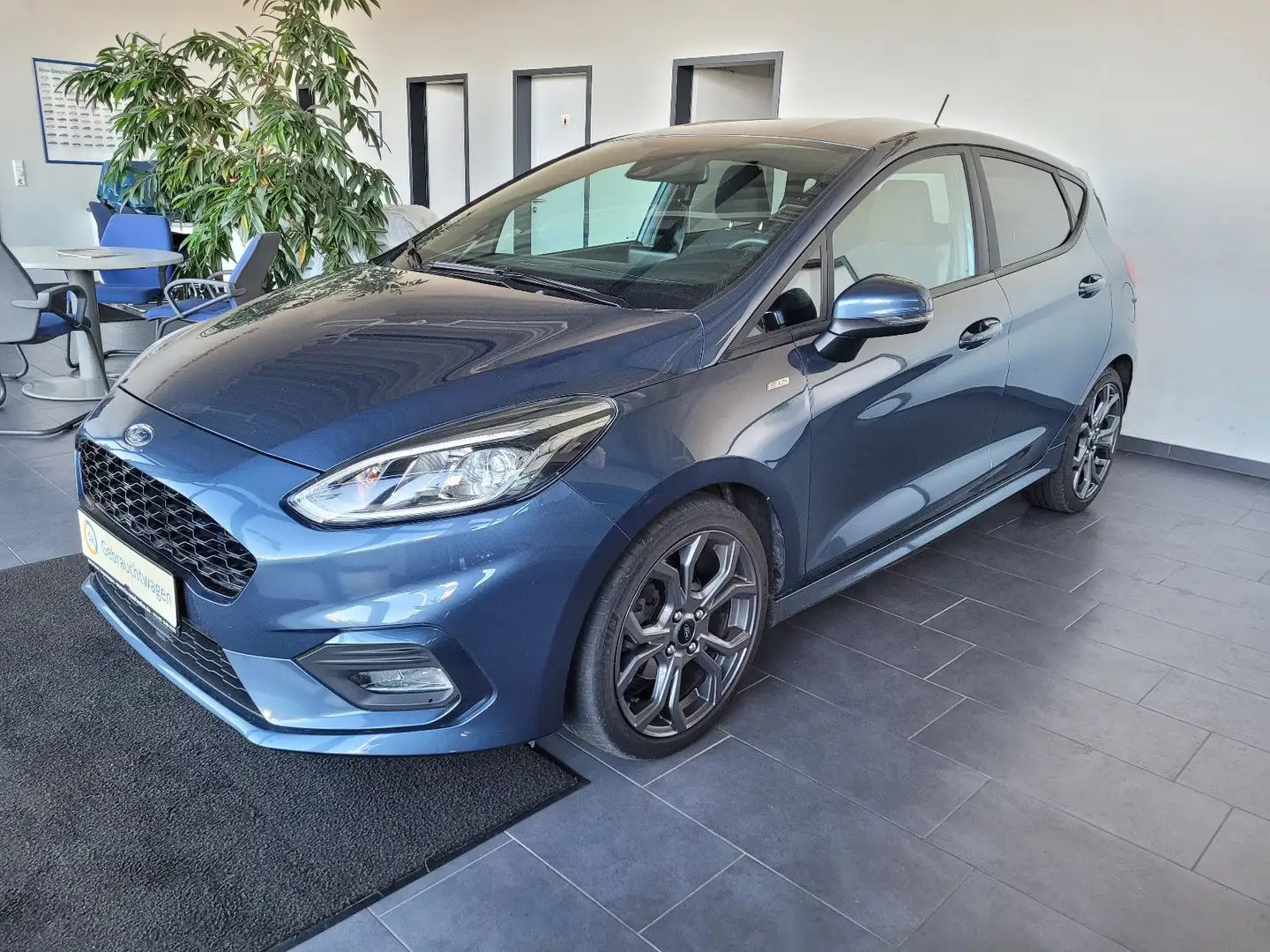 Ford Fiesta EcoBoost ST-Line m. DAB/Klimaa/Navi Blauw - 2