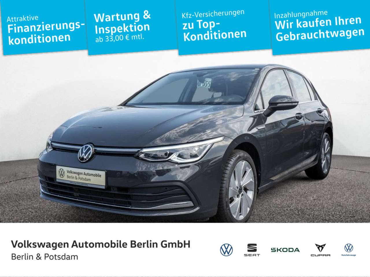 Volkswagen Golf 2024 — VIII 1.5 eTSI DSG Style ACC APP Klima SHZ