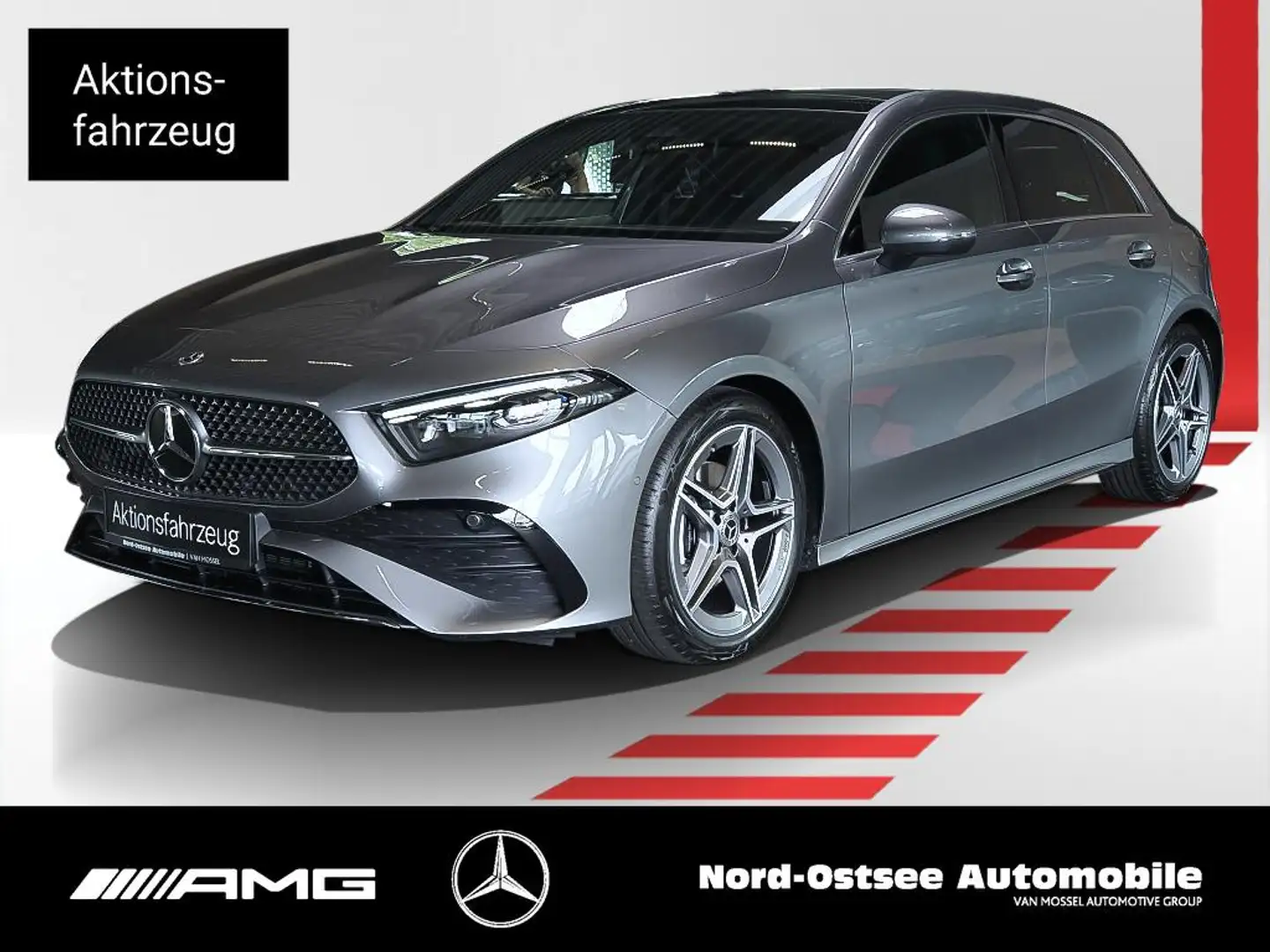 Mercedes-Benz A 180 AMG PANO MULTIBEAM DISTRONIC KEYLESS Grau - 1