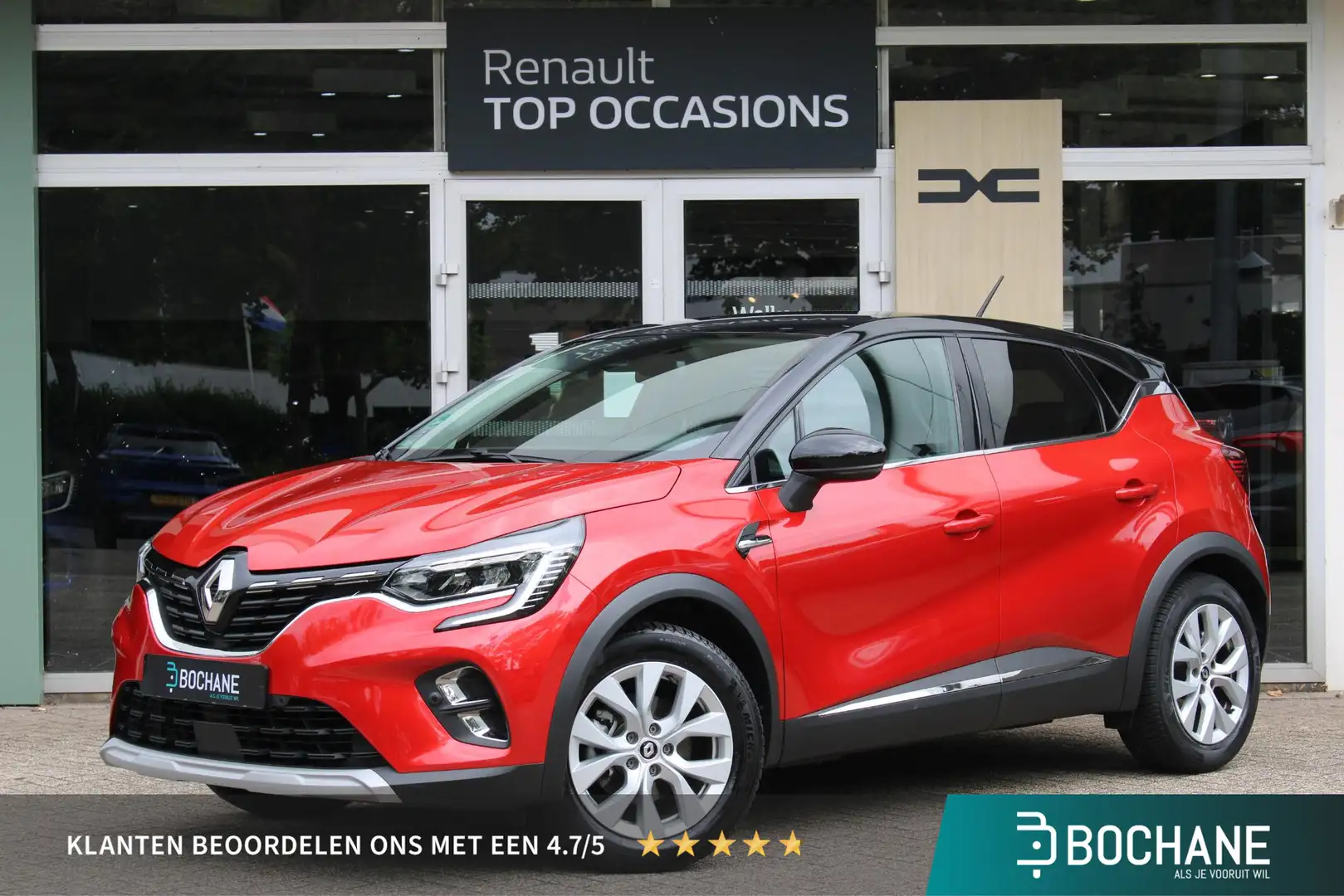 Renault Captur 1.6 E-Tech Hybrid 145 Intens Automaat | Achterruit Rood - 1