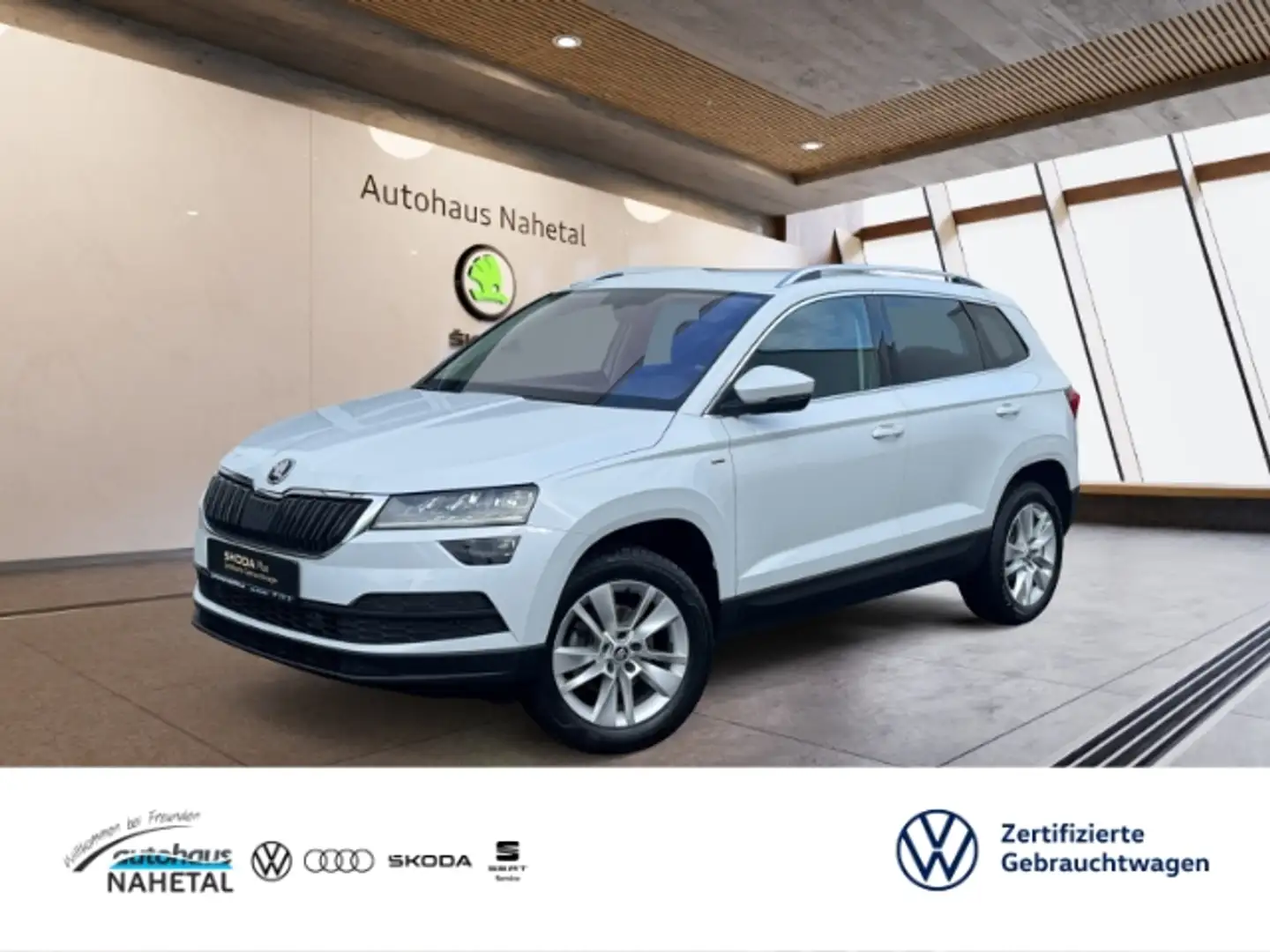 Skoda Karoq 1.5TSI DSG CLEVER LED NAVI ACC REAR VIEW  KESSY 2Z Weiß - 1
