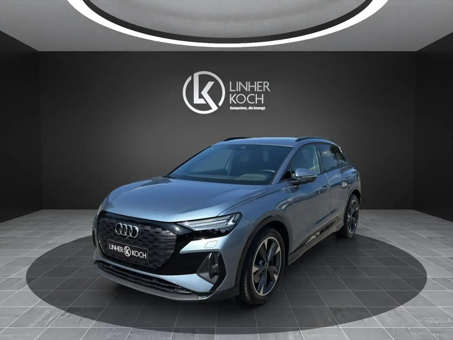 Audi Q4 e-tron 55 e-tron ''S-Line+MATRIX+WÄRMEP.'' Blauw - 1