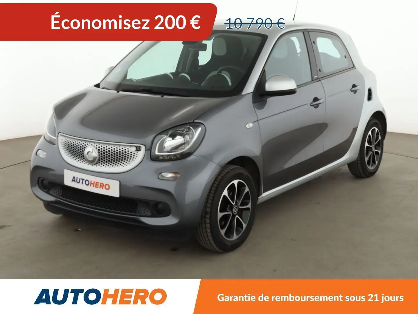 smart forFour 1.0 Passion Twinamic Gris - 1