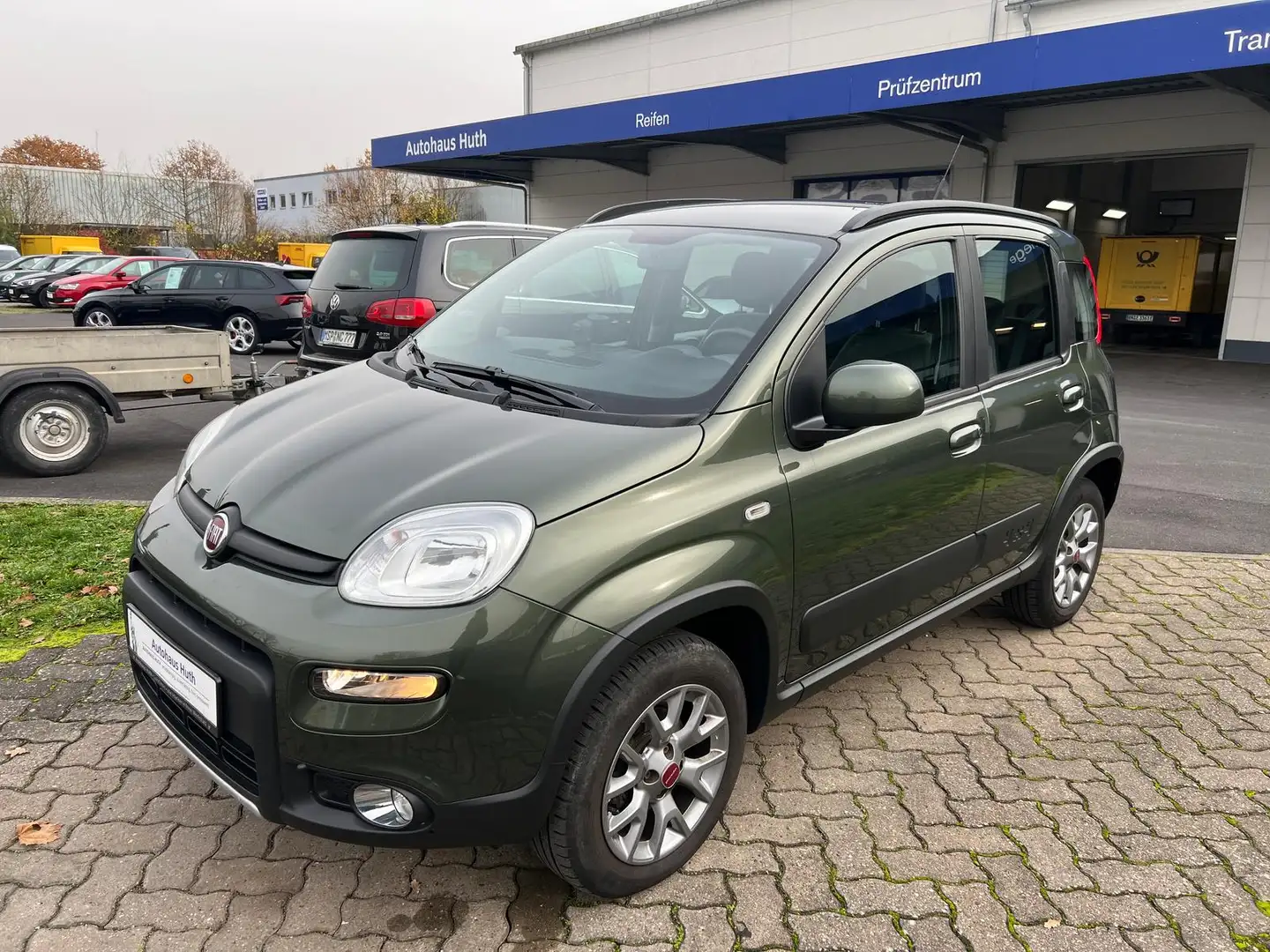 Fiat Panda 0.9 4x4 WINTERPAKET ELD BLUETH PDC Grün - 1
