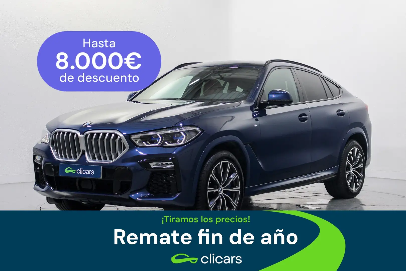 BMW X6 xDrive 40dA Bleu - 1