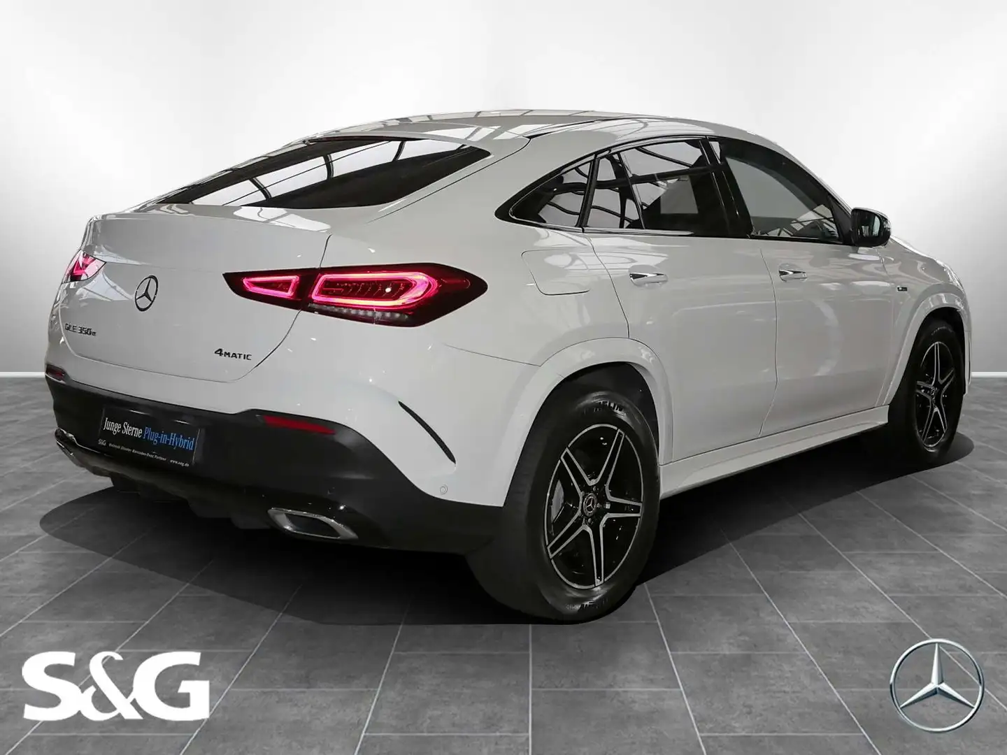 Mercedes-Benz GLE 350 e 4M Coupé AMG Night+MBUX+360+20 Weiß - 2
