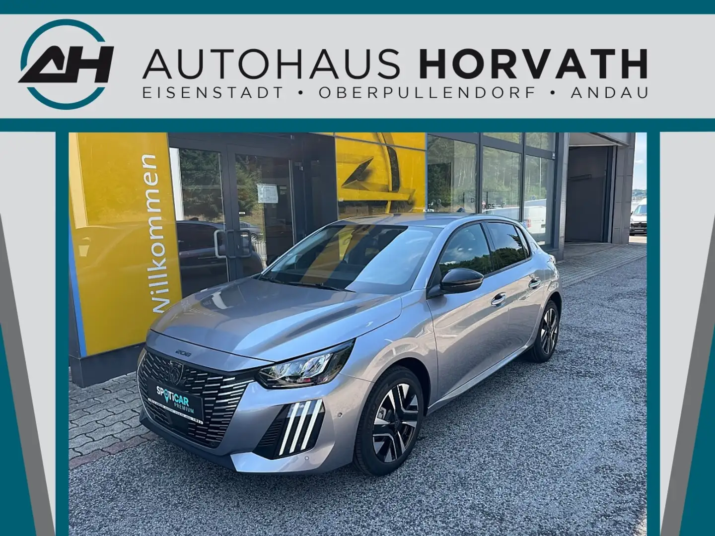 Peugeot 208 Hybrid 110 e-DCS6 Allure Grau - 1