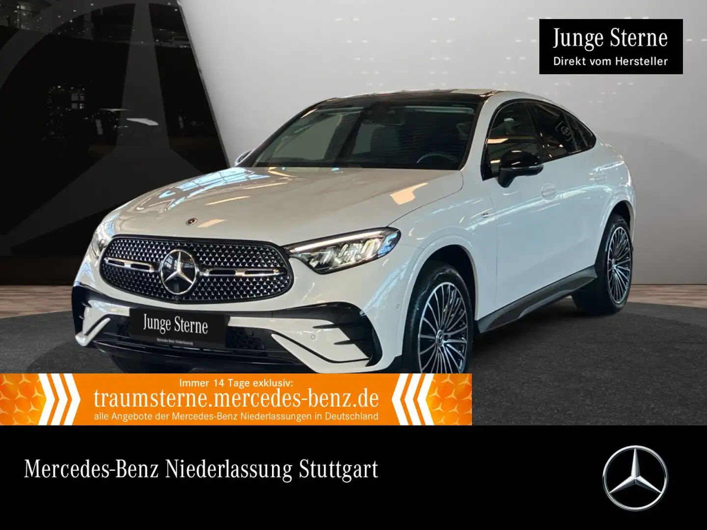 Mercedes-Benz GLC 300 e 4M AMG+NIGHT+PANO+360+AHK+LED+KEYLESS+9G Weiß - 1