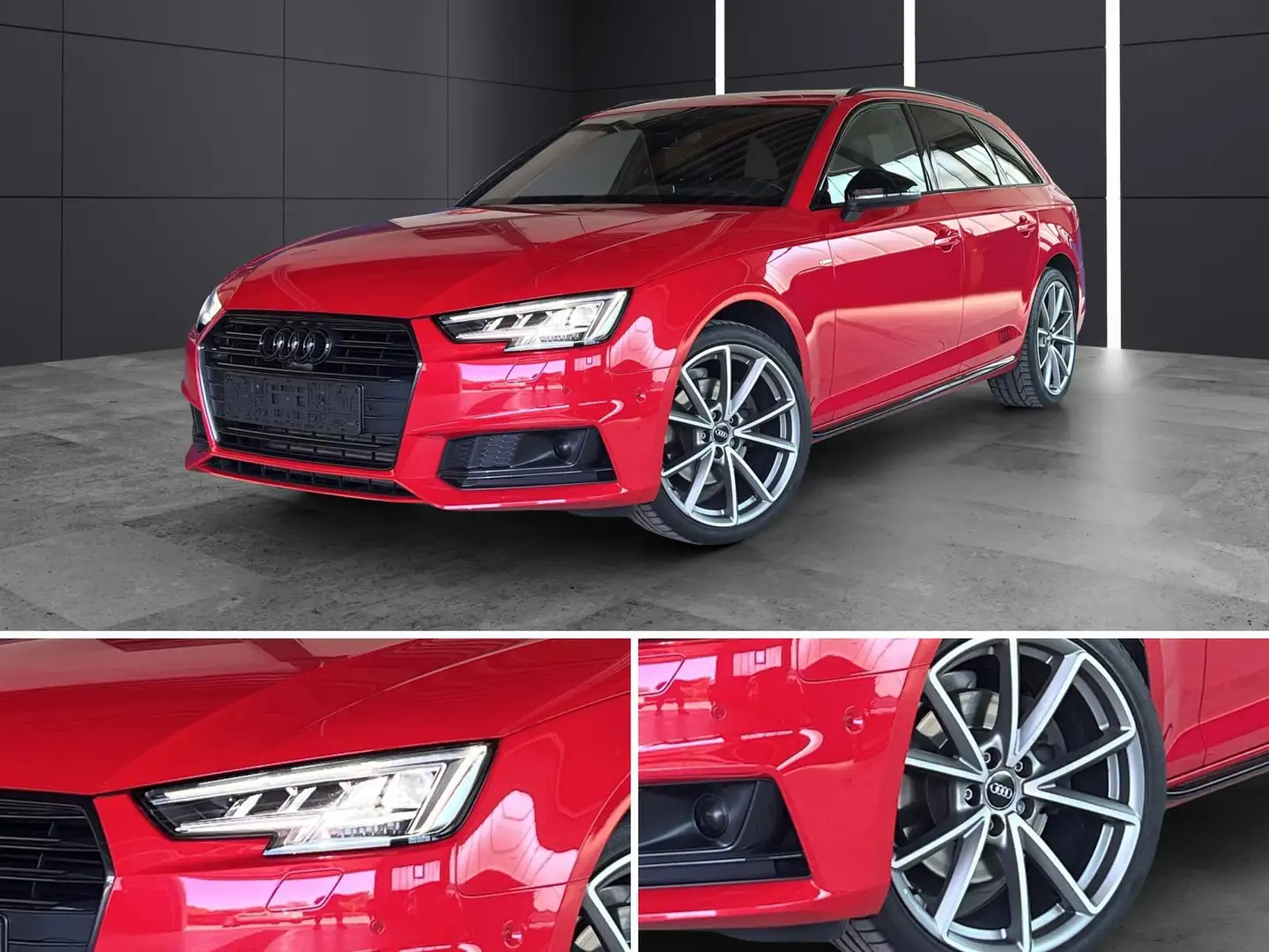 Audi A4 AVANT G-TRON|S LINE+|B&O|MATRIX|AHK|360|BLACK Rot - 1