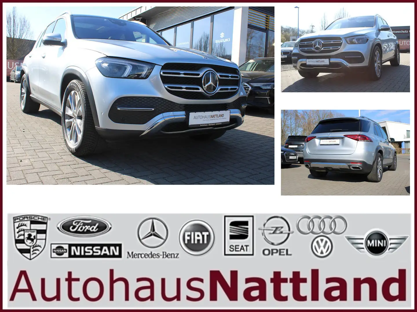Mercedes-Benz GLE 350 de 4Matic AMG Line Pano Burmester HuD 360° Silber - 1