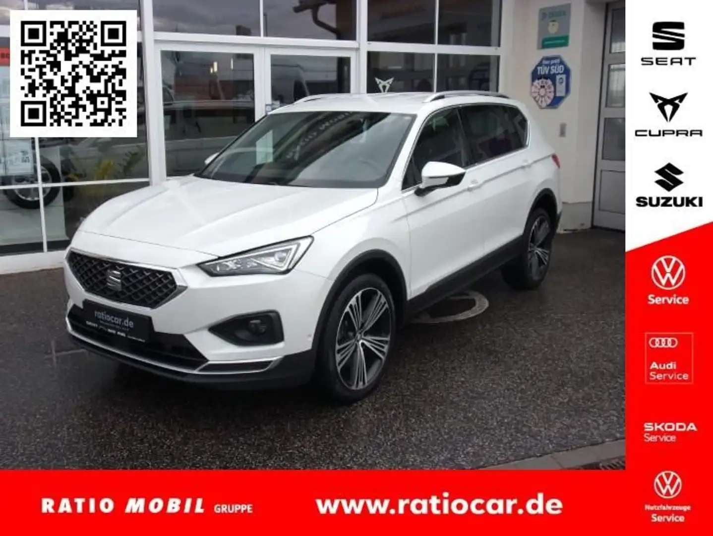 SEAT Tarraco TARRACO XCELLENCE 2.0 TDI DSG 4DRIVE NAVI AHK-VO Wit - 1