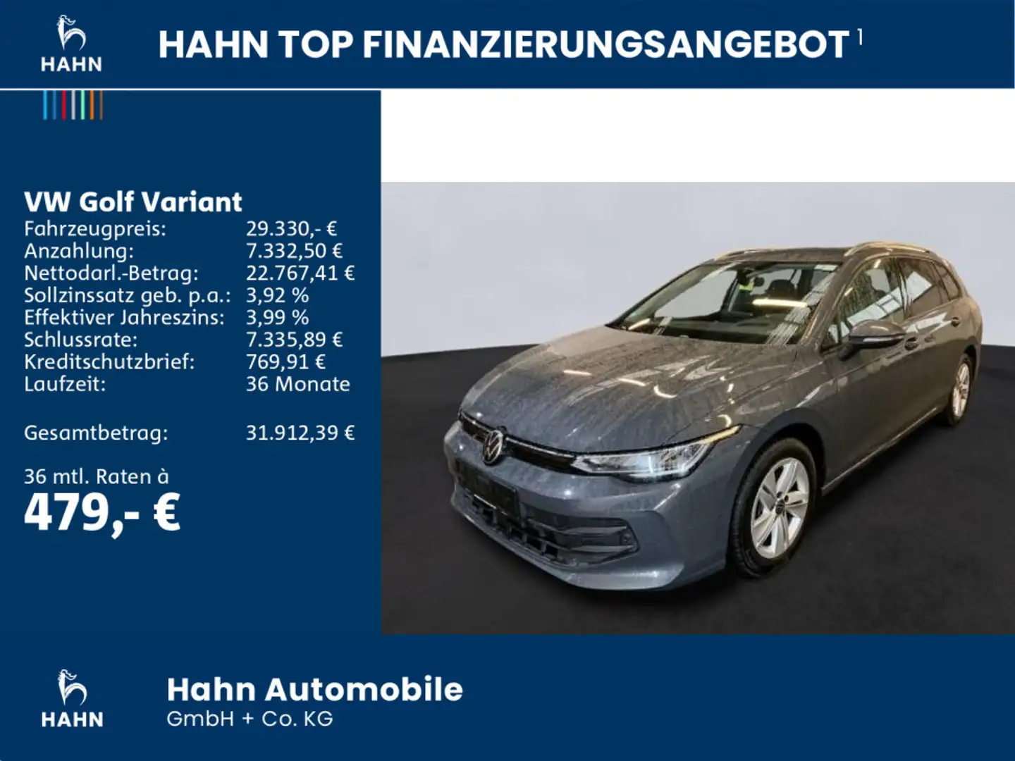 Volkswagen Golf Variant Golf VIII Variant 2.0TDI DSG Life Cam HuD LED Grau - 2