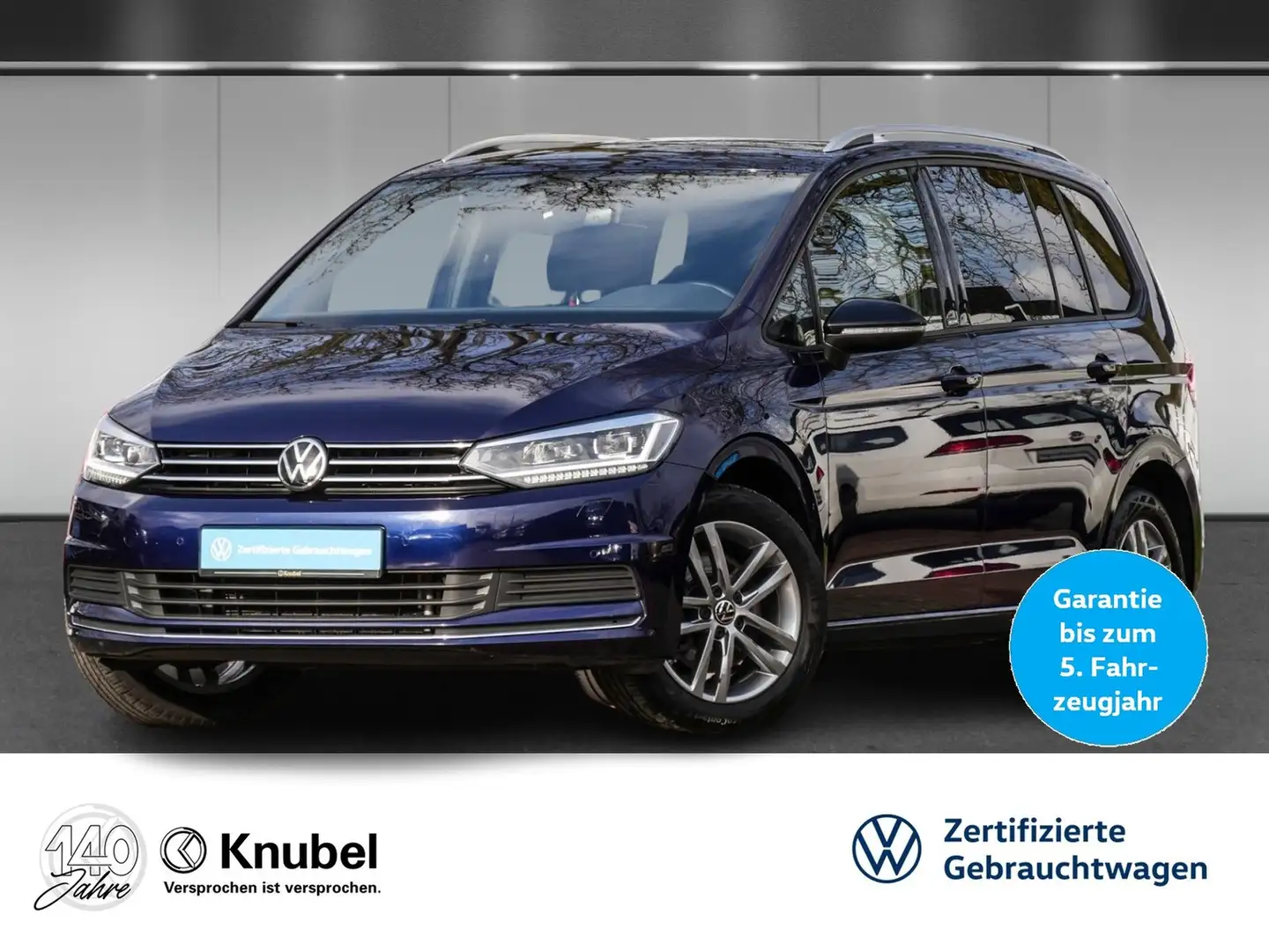 Volkswagen Touran ACTIVE 2.0 TDI DSG Ass+ Standh. AHK NaviPro Key... Blau - 1
