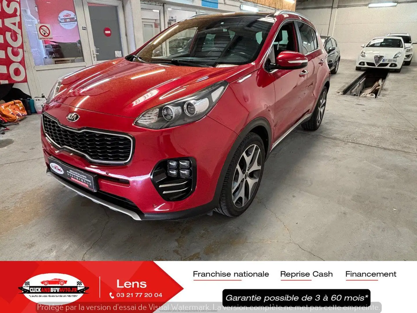 Kia Sportage 1.7 crdi 141 CV GT LINE / TOIT OUVRANT / ANDROID C Rouge - 1