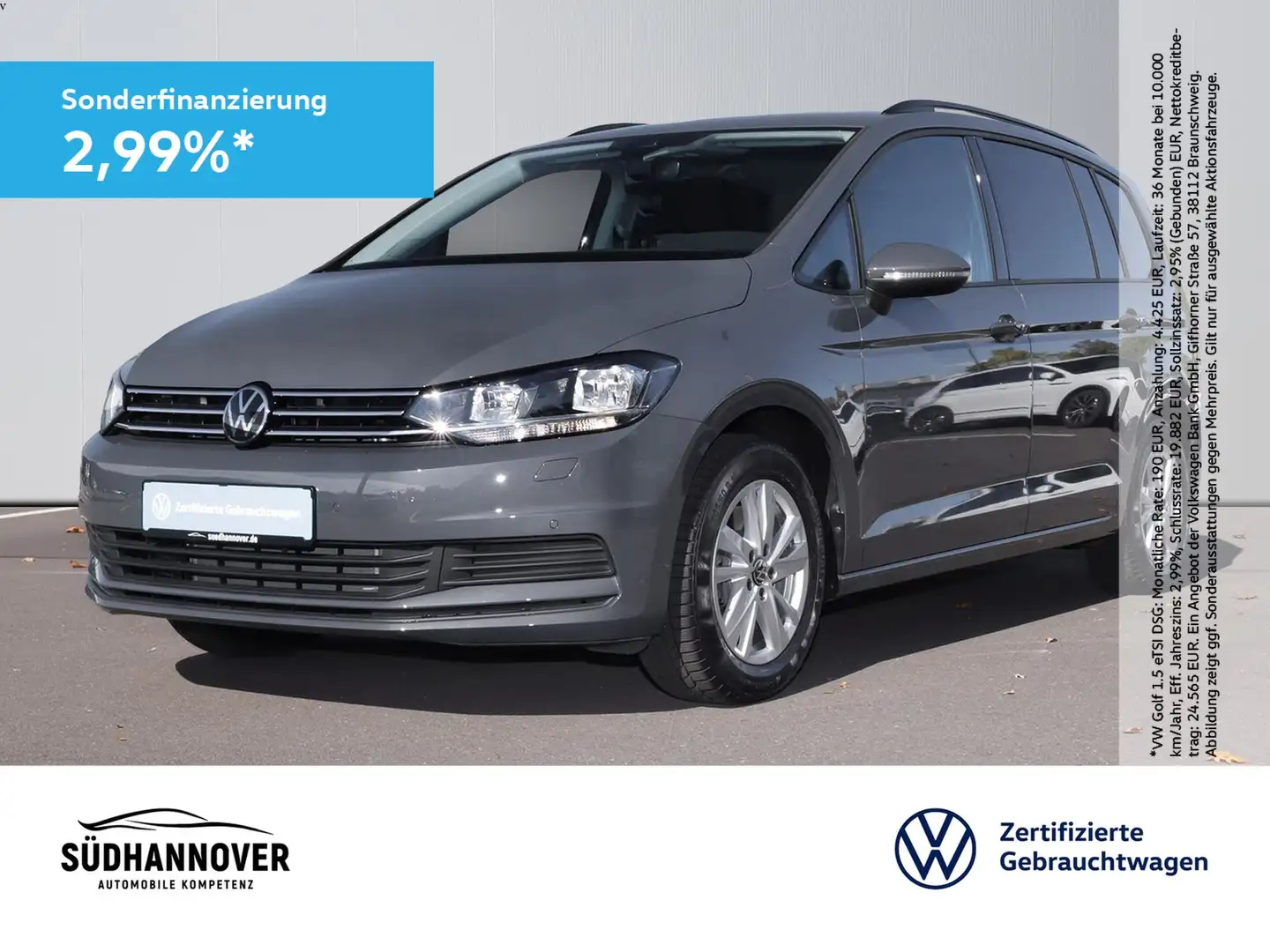 Volkswagen Touran Comfortline 1.5 TSI DSG AHK+7-SITZE+STAND Grau - 1