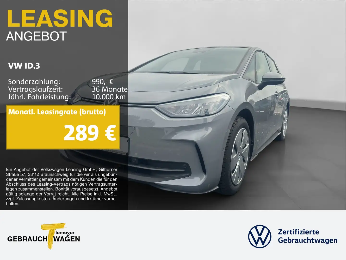 Volkswagen ID.3 PRO LM8 SITZHZG NAVI KAMERA Grau - 1