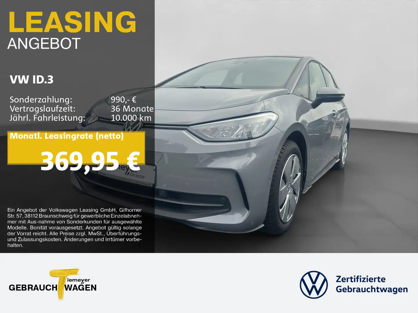 Volkswagen ID.3 PRO LM8 SITZHZG NAVI KAMERA Grau - 1