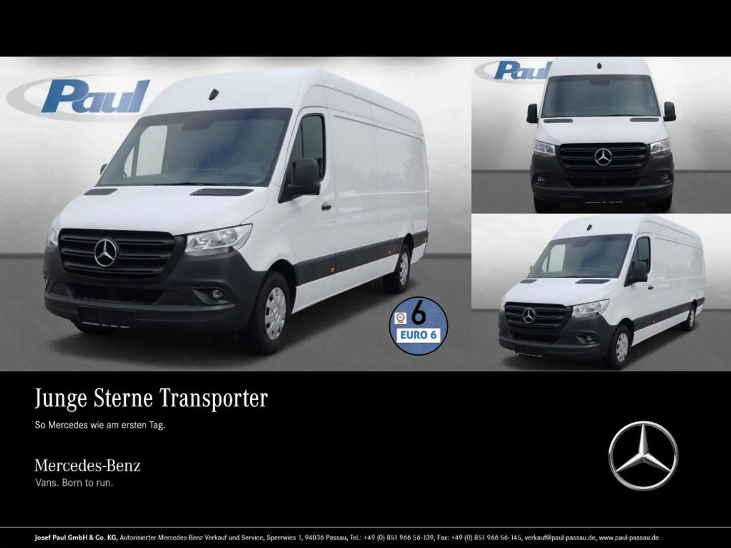 Mercedes-Benz Sprinter 317 CDI KA L3 9G+Sthzg+Kam+AHK3,5t+Navi Weiß - 1