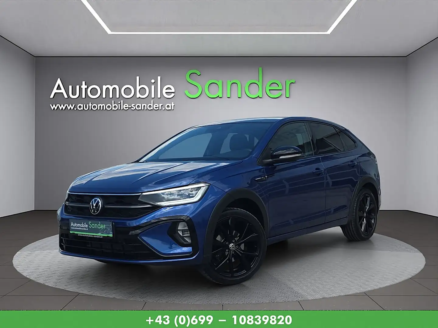 Volkswagen Taigo 1,5 TSI R-Line Aut.*IQ.LIGHT/PANORAMA/1.BESITZ* Blau - 1