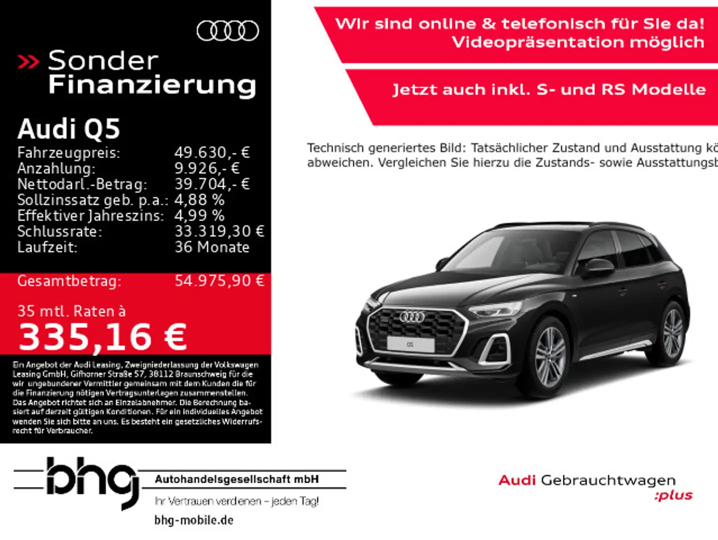 Audi Q5 50 TDI Quattro tiptronic S line *MASSAGE*PANO Schwarz - 1