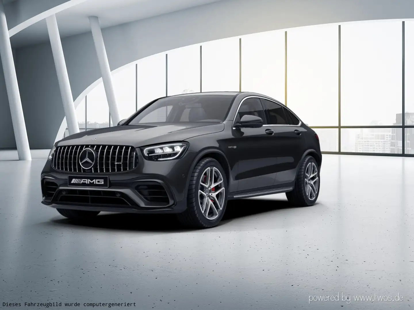 Mercedes-Benz GLC 63 S 4M+ Coupé Perfo Abgas Drivers Sitzklima Grau - 2
