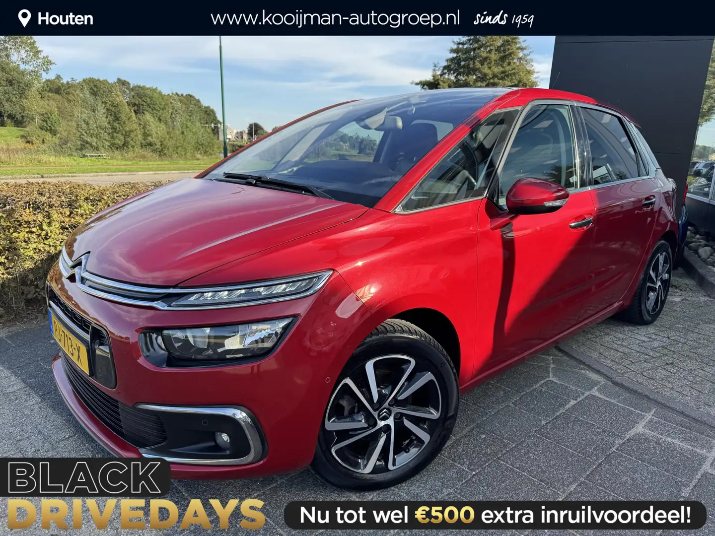 Citroen C4 Picasso 1.2 PureTech Shine Afneembare Trekhaak, Lichtmetal Rouge - 1